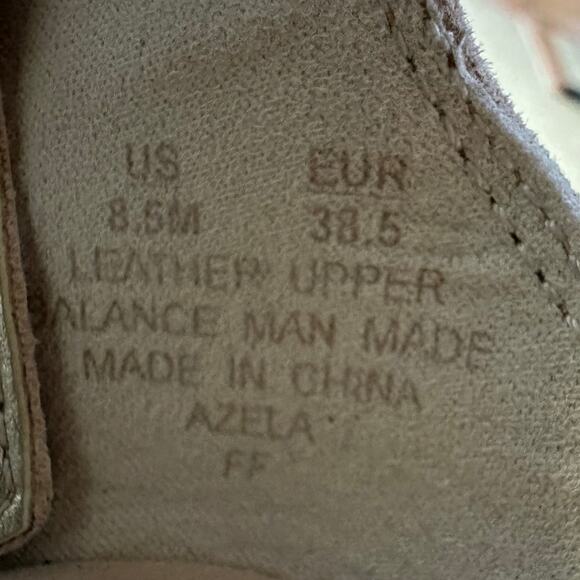 Sam Edelman Suede Azela Ivory Lace Up Strappy Heels Size 8.5 Buff Tan - Picture 8 of 9